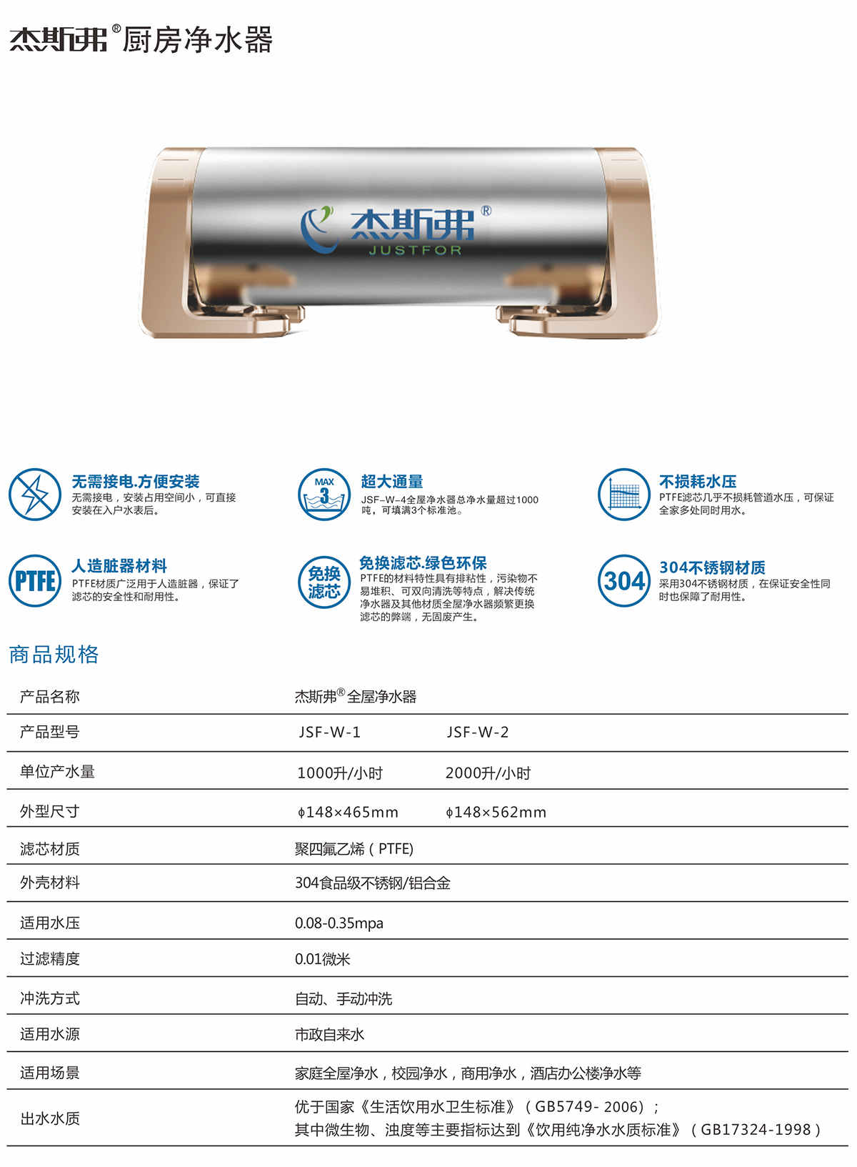 杰斯弗熱水凈水器（JSF-W-1、JSF-W-2）-1